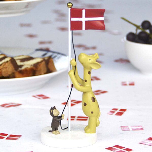 Bordflag giraf og abe fra Kids by Friis