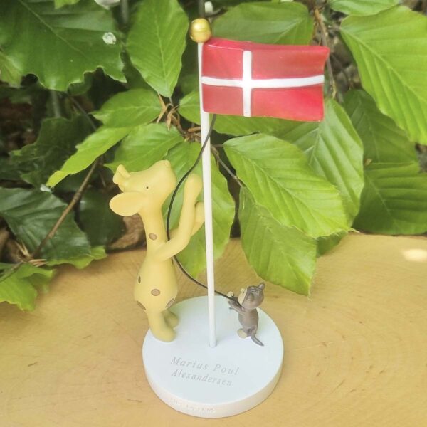 Kids by Friis giraf bordflag med navn