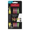 Faber-Castell Black Edition shake & paint akryl tuscher neon 4 stk