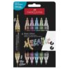Faber-Castell Black Edition Shake & Paint akryltuscher metallic 6 stk