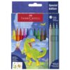 Faber-Castell tusser til børn dinosaur 10+3 stk.