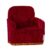 Lænestol Rød