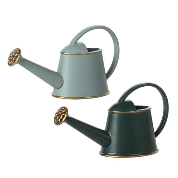 Maileg vandkande lys blå og mørkegrøn – leg med planter og pasning i miniature