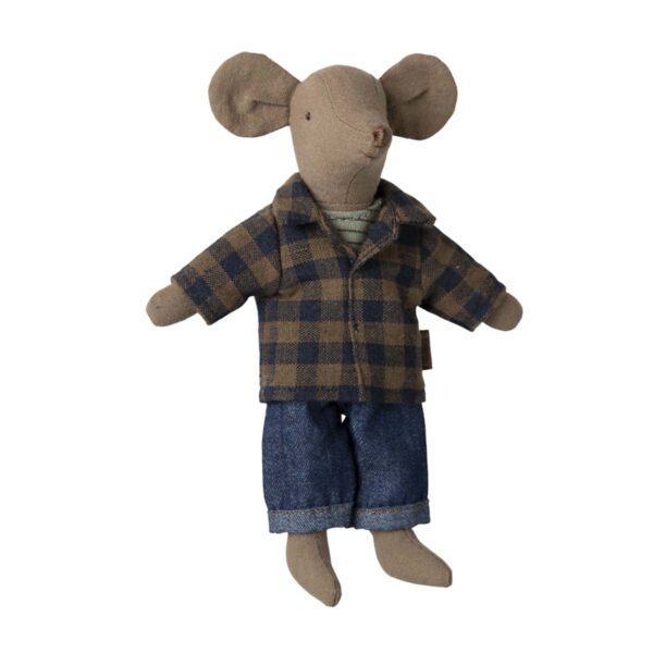 Maileg Far Mus lysebrun