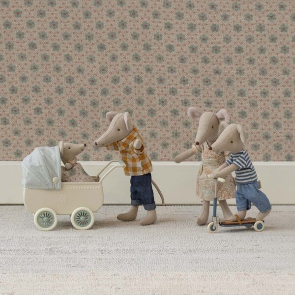 Maileg tøj til Far mus bukser og ternet skjorte