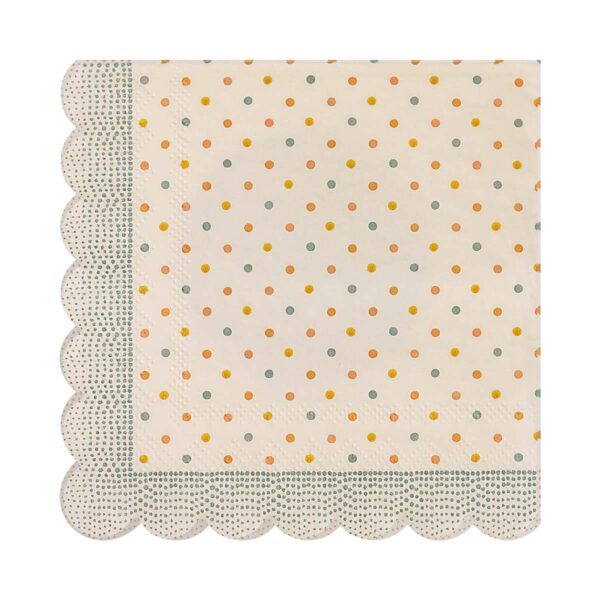 Maileg servietter multi prikker blå