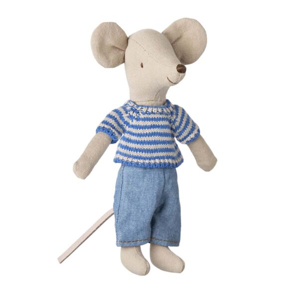 Tøj til storebror mus bukser og striktrøje fra Maileg