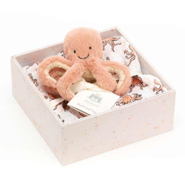 Jellycat Odell Blæksprutte gavesæt