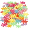 Farverige plastperler til smykker til børn