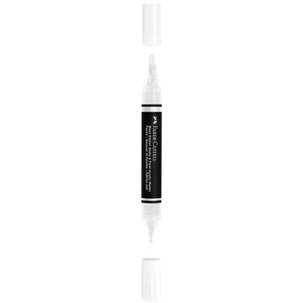 Faber-Castell Black Edition Shake & Paint akryltuscher hvid