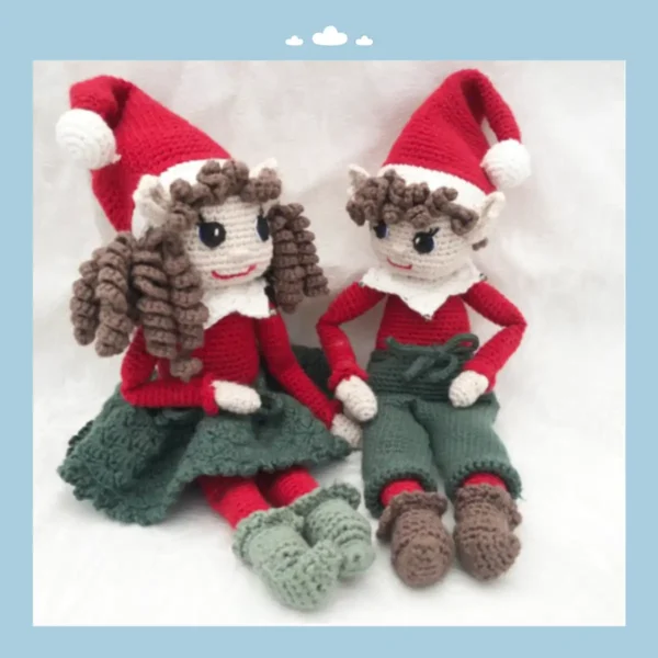 Hækleopskrift Drillenisserne Mikk & Lara