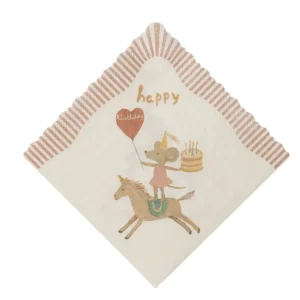 Fødselsdag servietter med enhjørning fra Maileg – Trylleri på bordet