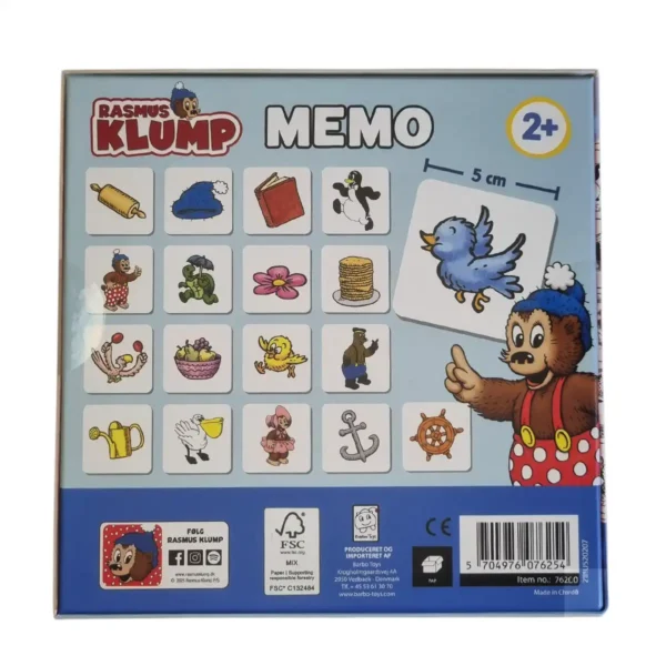 Rasmus Klump Vendespil – Huskespil for børn med sjove figurer og læring i hver runde