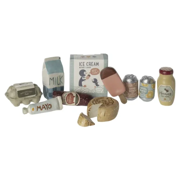 Maileg miniature købmandssæt – leg til dukkehuset