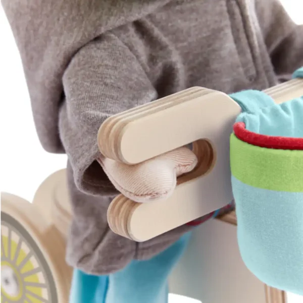 Drenge dukke Lian med balancecykel fra HABA – klar til sjov og eventyr