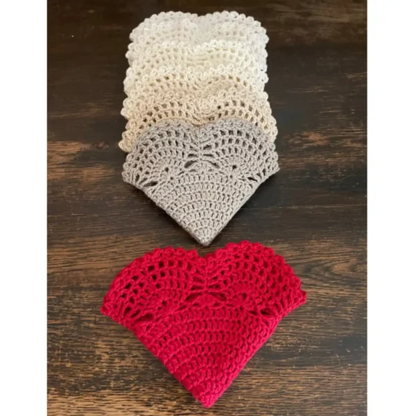 Hækleopskrift årets juleserviet 2021 fra Karen Klarbæk