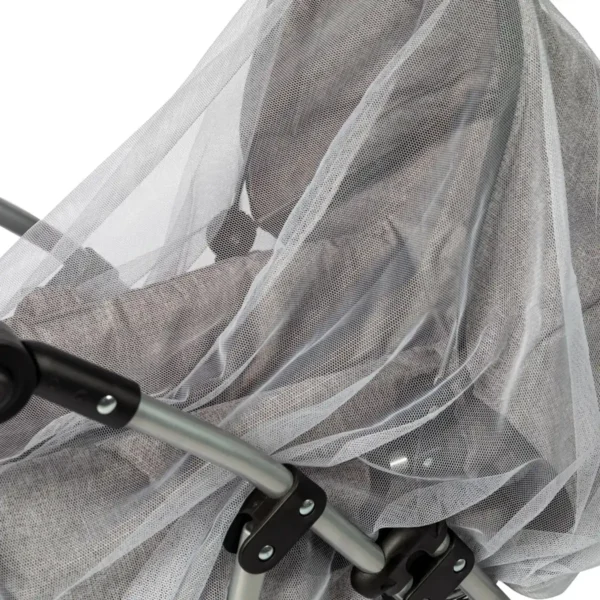 Myggenet til dukkevogn fra MaMaMeMo – tryg leg uden insekter grå