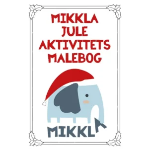 Jule aktivitetsmalebog – print selv (mal efter tal & julekalender)