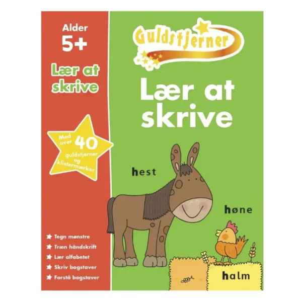 Guldstjerner Lær at skrive Karrusel Forlag