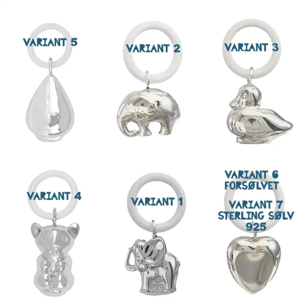 Nordahl Andersen forsølvet rangle - En klassisk og mindefuld gave til de mindste