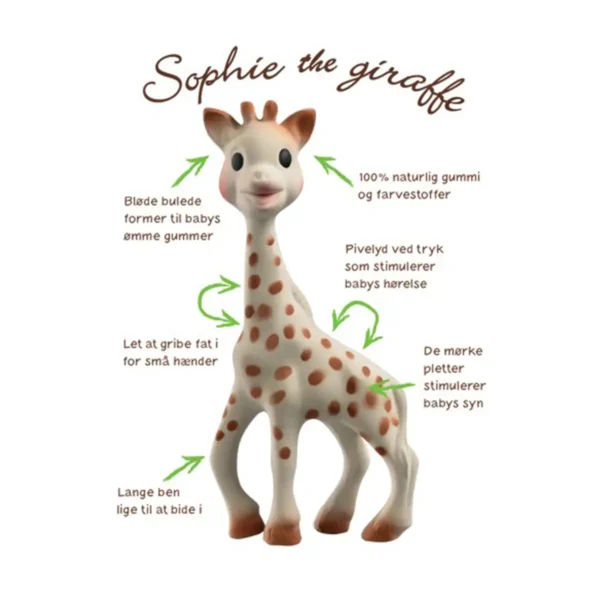 Sophie la Girafe bidering – So’Pure giraf bidedyr til børn og baby