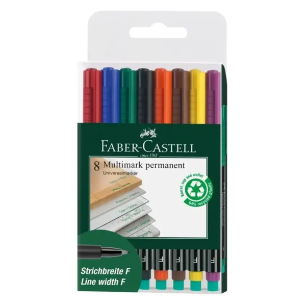 faber castell multimark permanent 8 stk 152309