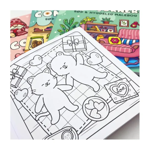 Cozy Hearts malebog fra Legind