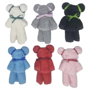 VaskeÂklud formet som lille bamse