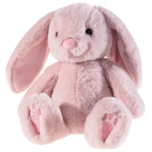 Kanin bamse med navn i tulip pink - En blød og magisk kanin bamse i Tulip Pink