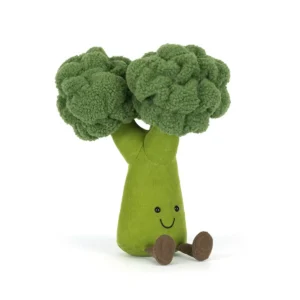 Jellycat Amuseables Broccoli – blød broccoli bamse med sjovt og energisk udseende