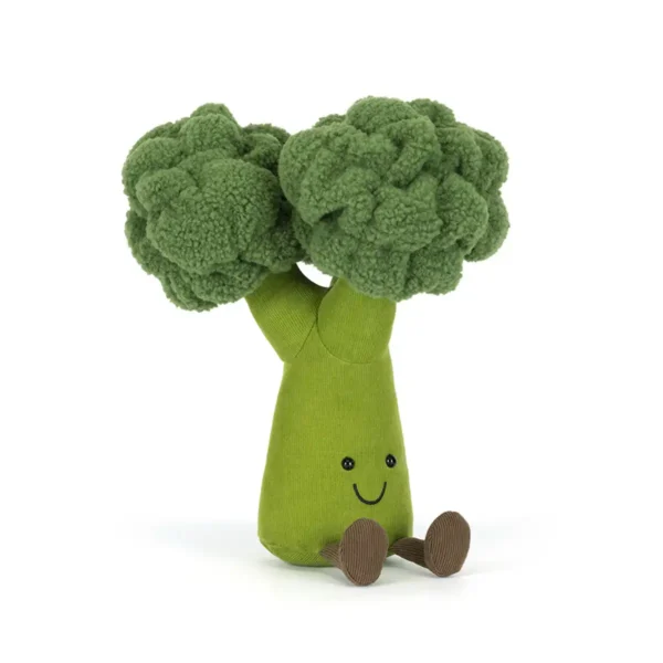 Jellycat Amuseables Broccoli – blød broccoli bamse med sjovt og energisk udseende