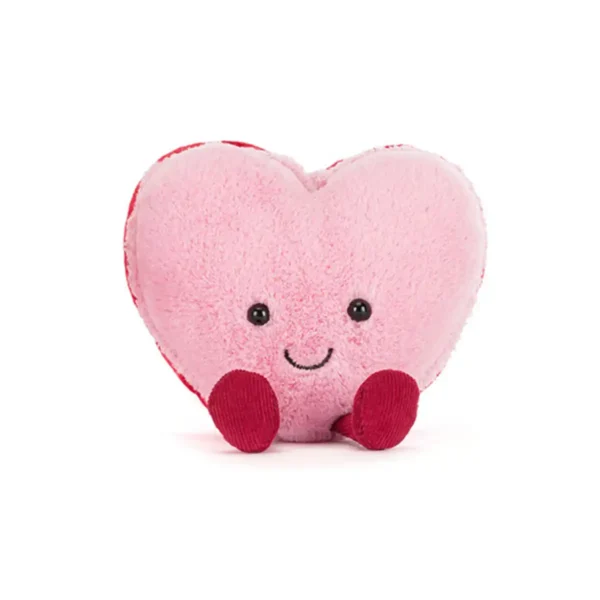 Jellycat Amuseables Colette Heart Macaron – blød hjerteformet macaron bamse