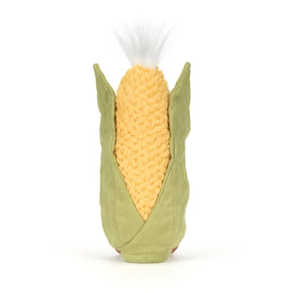 Jellycat Amuseables Sweetcorn – blød majs bamse med sjovt og venligt udseende