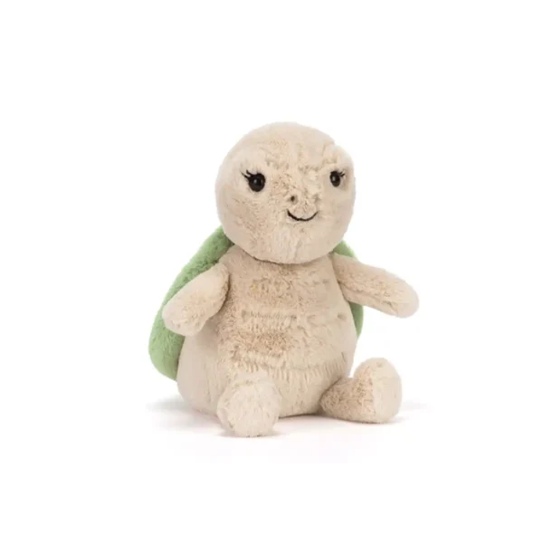 Jellycat Thimble Turtle – lille skildpadde bamse med nysgerrig personlighed