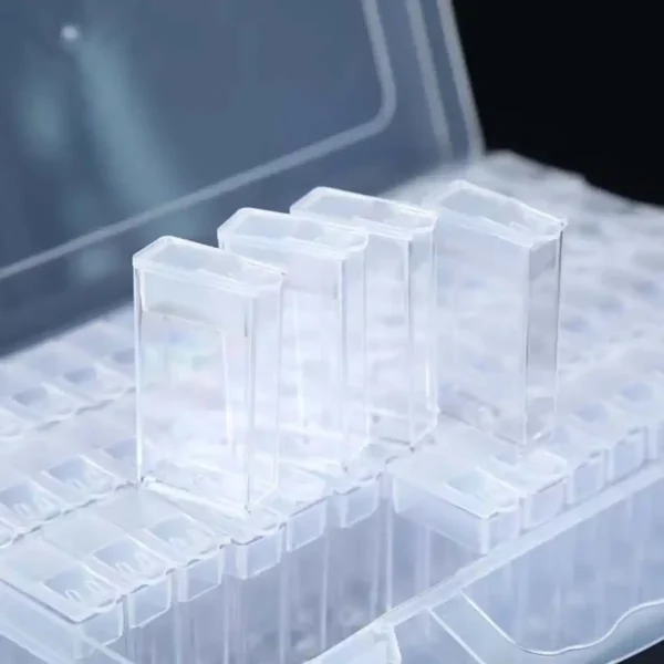 Opbevaringsboks til perler med 64 beholdere med flip-låg – praktisk opbevaring til perler og smykkedele