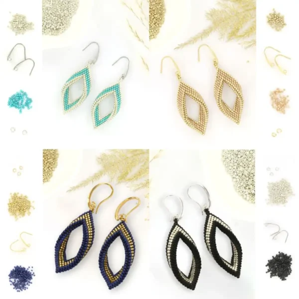 Miyuki opskrift på twist øreringe