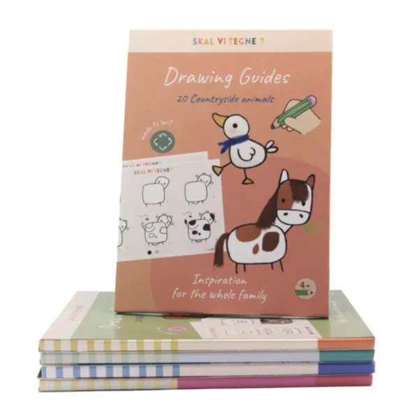 Tegneguides til børn med bondegårdsdyr fra 4–99 år fra Skal vi tegne