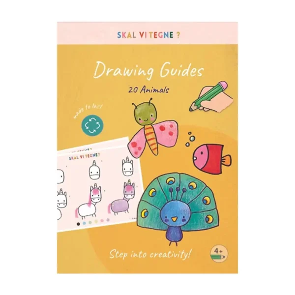Tegneguides til børn med dyr fra 4–99 år fra Skal vi Tegne