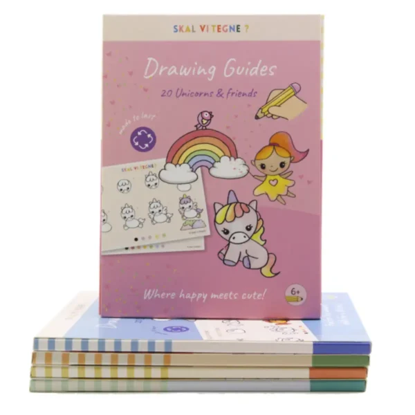 Tegneguides til børn med Enhjørninge og venner fra 4–99 år fra Skal vi tegne