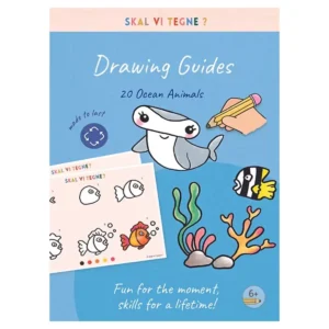 Tegneguides til børn med havets dyr fra 6–99 år fra Skal vi tegne