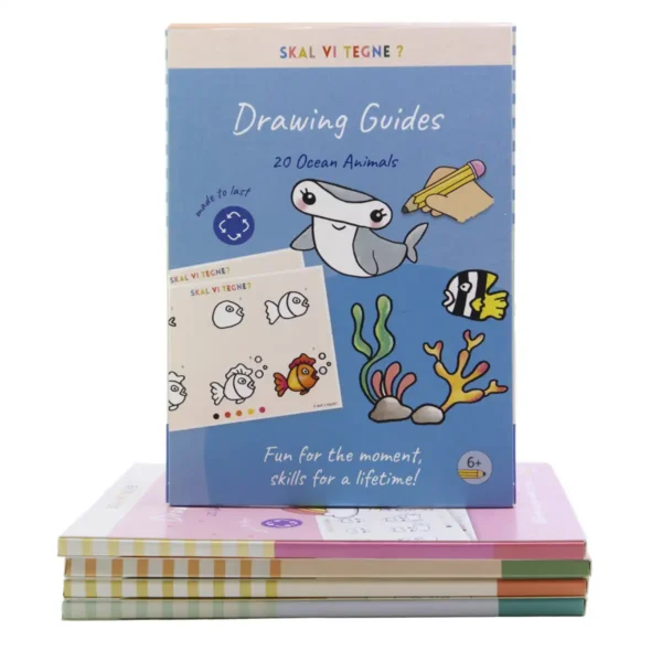 Tegneguides til børn med havets dyr fra 4–99 år fra Skal vi tegne