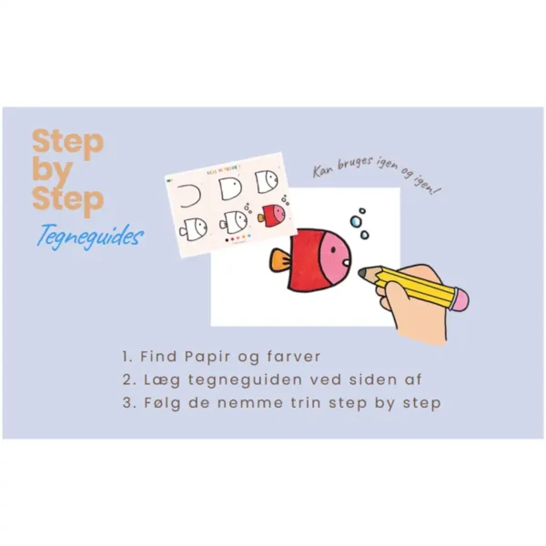 Tegneguides til børn step by step guide fra 4–99 år fra Skal vi tegne