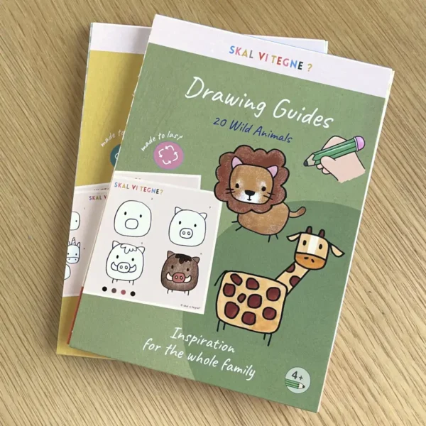 Tegneguides til børn med vilde dyr fra 4–99 år fra Skal vi tegne
