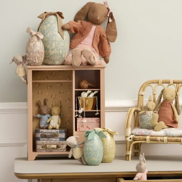 Maileg metal påskeæg med kanin