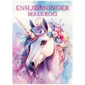 Enhjørning malebog fra Forlaget Tukan – en magisk verden af farver