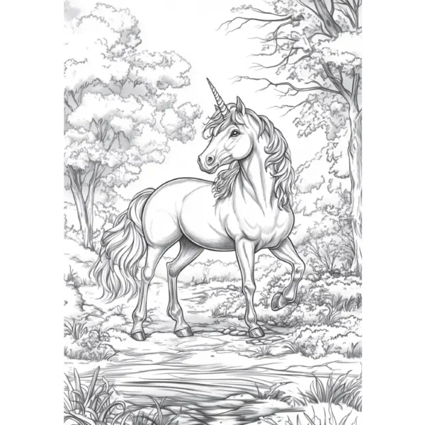 Enhjørning malebog fra Forlaget Tukan – en magisk verden af farver