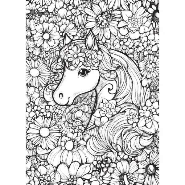 Enhjørning malebog fra Forlaget Tukan – en magisk verden af farver