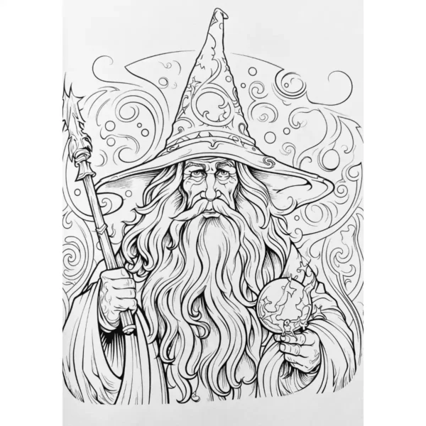 Forlaget Tukan fantasy malebog – magiske motiver til kreative børn