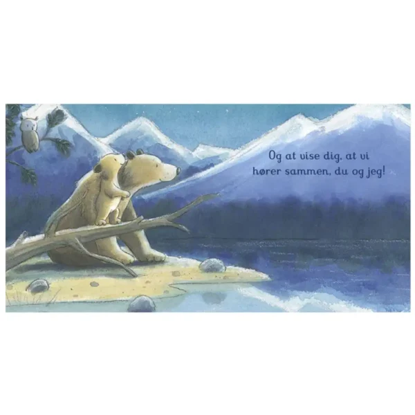 Godnathistorie papbog Jeg elsker dig til månen og tilbage fra Forlaget Tukan – en kærlig godnathistorie på rim