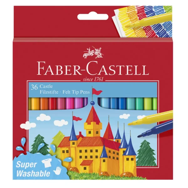 Faber-Castell tusser til børn 36 stk – Faber-Castell filt tip tusser